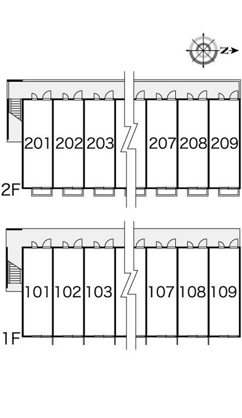 レオパレス三幸 間取配置図