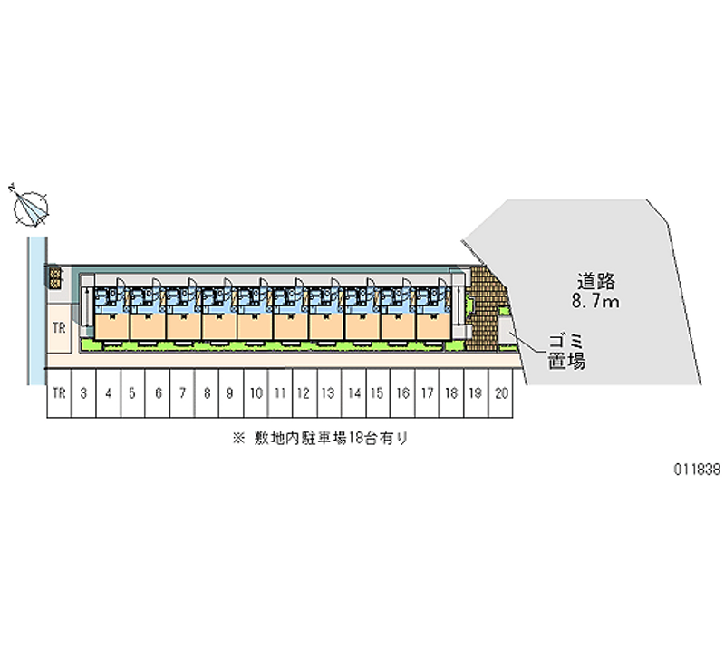 11838 Monthly parking lot