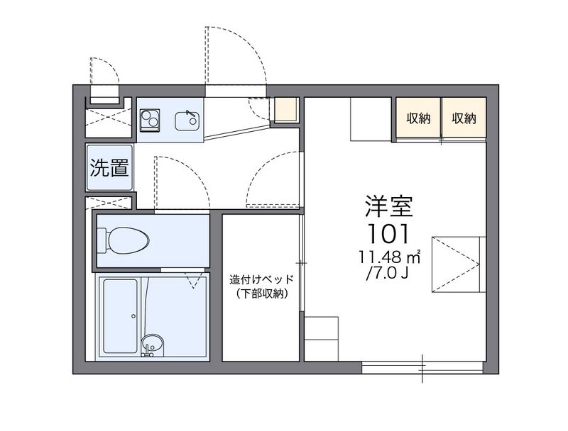 レオパレスＳｎｏｗｄｒｏｐ 間取図