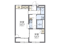 レオパレスロト　リベラ 間取り図