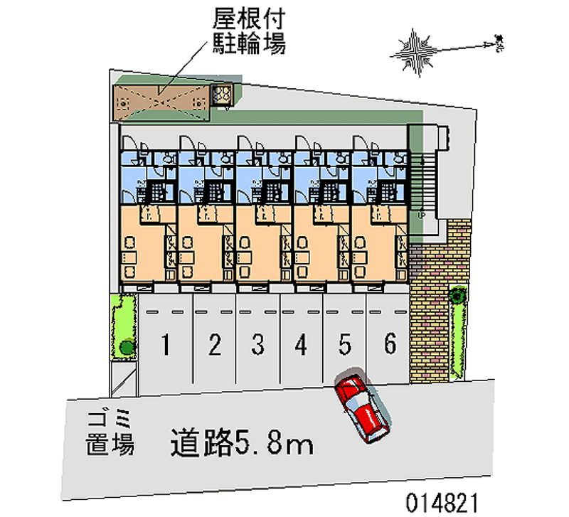 レオパレスエスポワール堀の内 月極駐車場