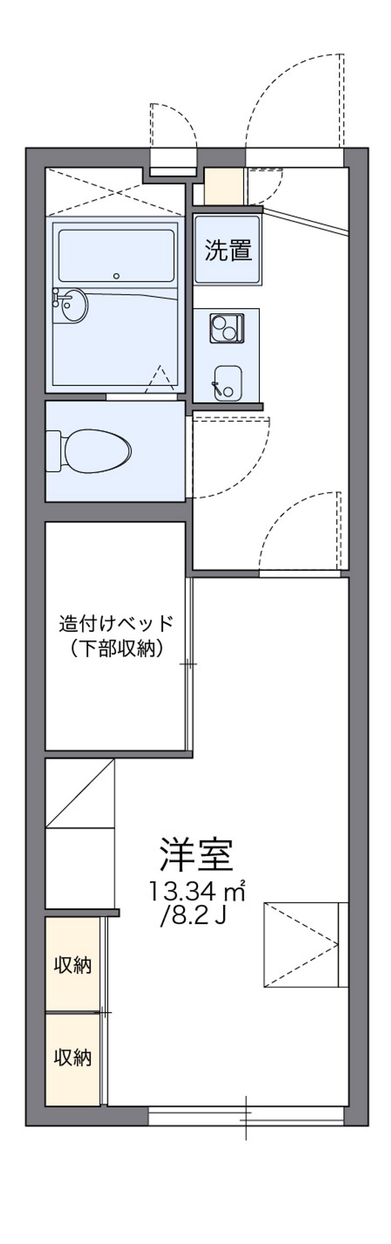 レオパレスシャルマン　藤 間取図
