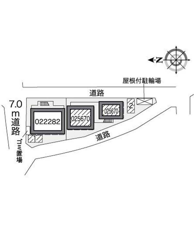 レオパレスセブンスヒルⅢプラス 配置図