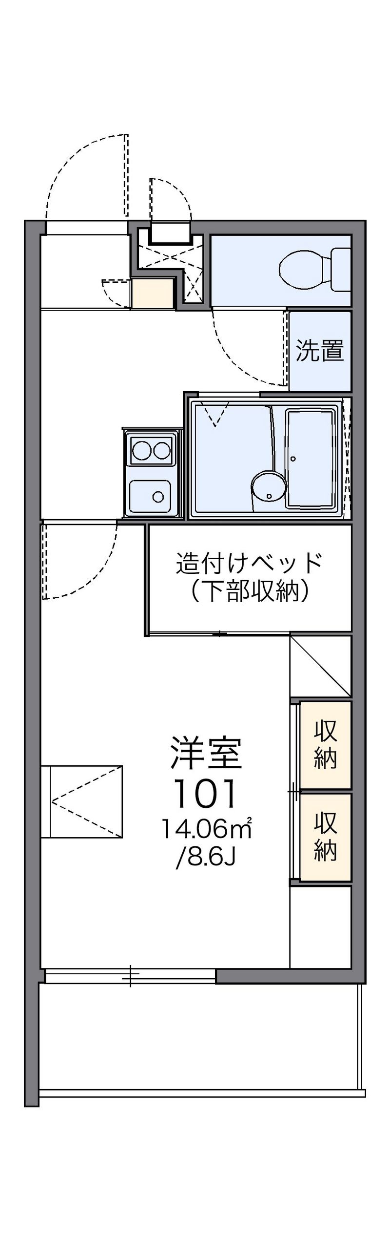 レオパレス美原北 間取図