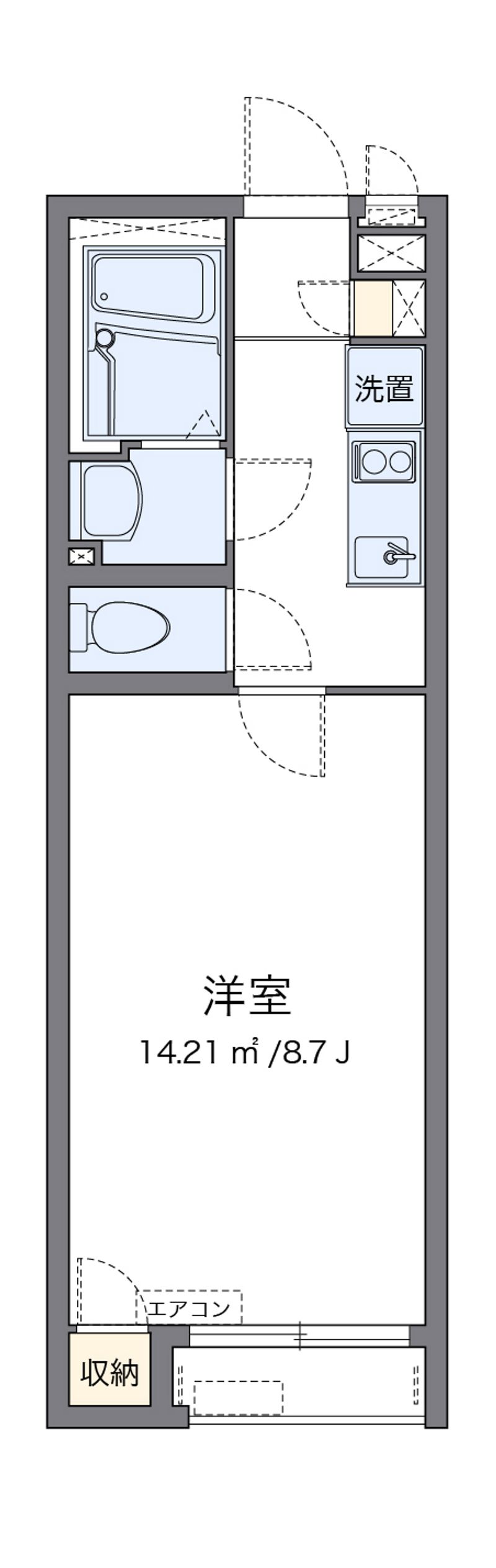 クレイノコンチェルト下条 間取図
