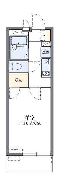 レオパレスアムール大宮Ⅱ 間取り図