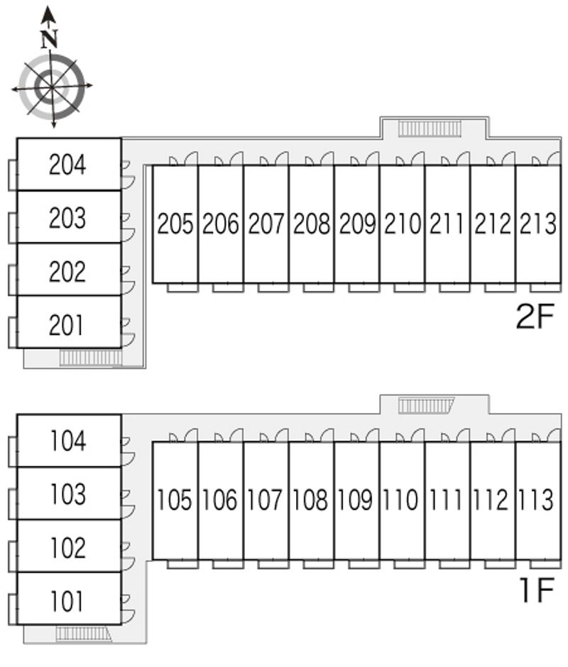 レオパレス豊 間取り配置図