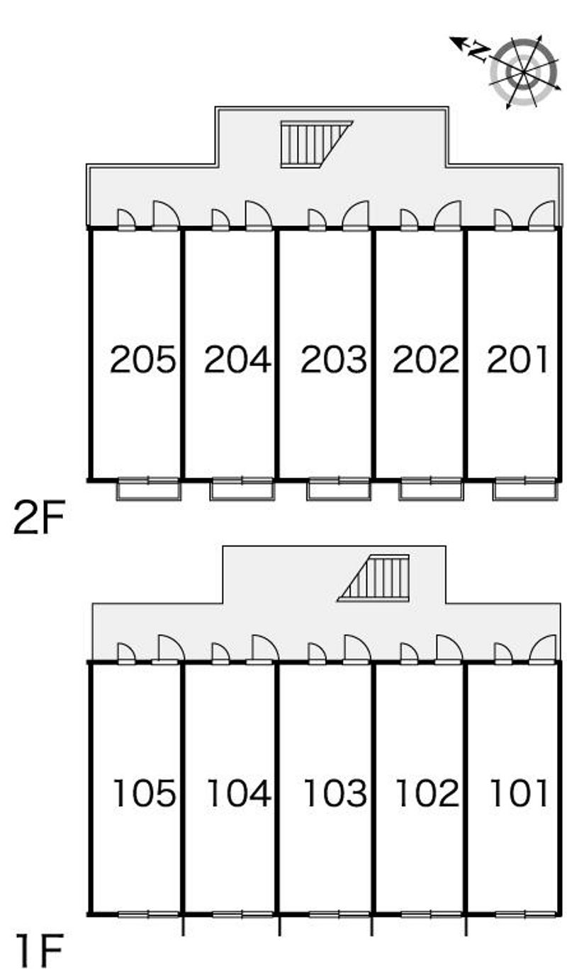 レオパレスさつき 間取配置図