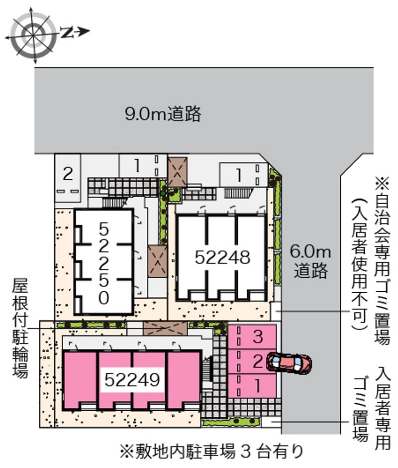 レオネクストエムズ早渕Ⅲ 配置図