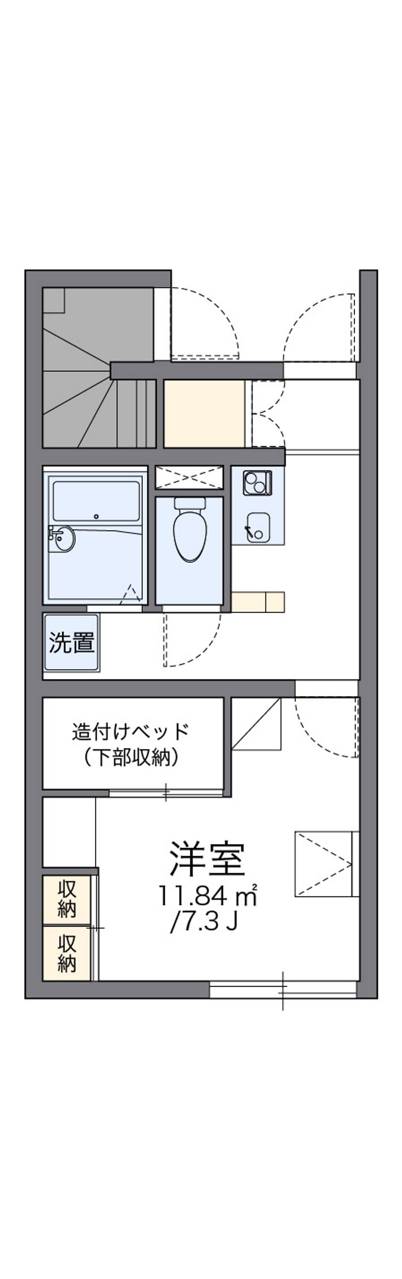 レオパレスｐａｓｔｏｒａｌ 間取図