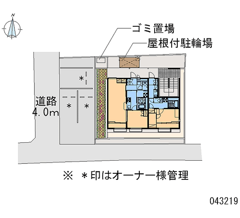 レオパレス壬生六角 区画図