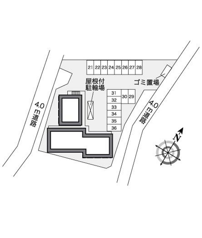 レオパレス源藤Ⅱ 配置図