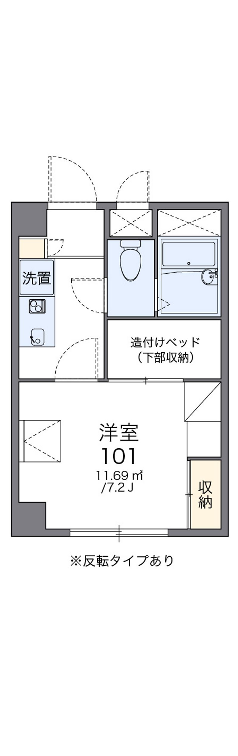 レオパレス御代の台 間取図