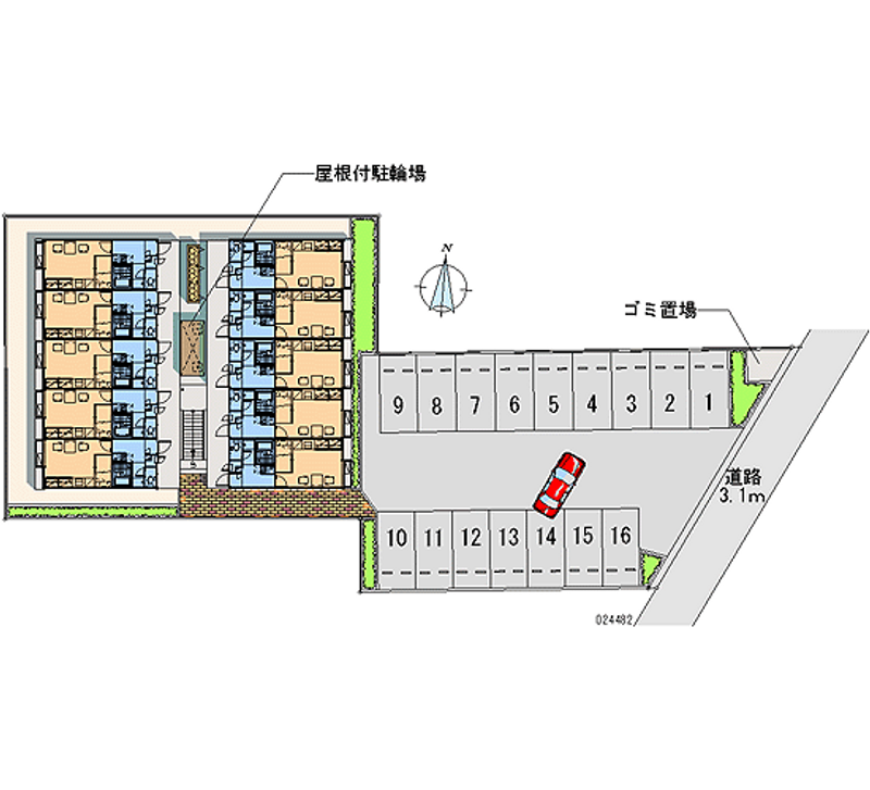 24482月租停车场