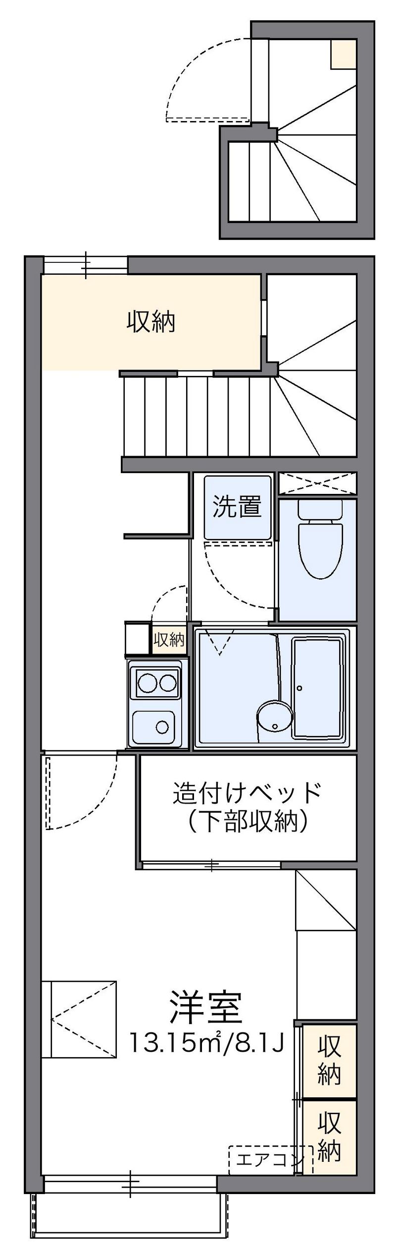 レオパレスベアート松阪 間取図