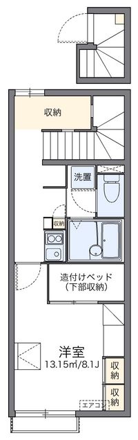 レオパレスベアート松阪 間取り図