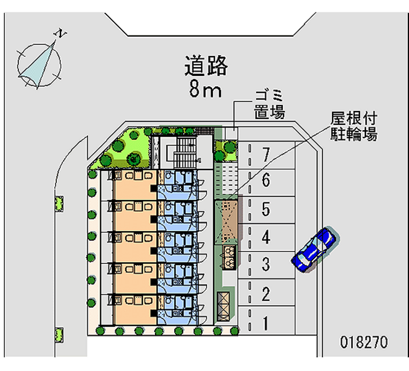 レオパレス雅 区画図