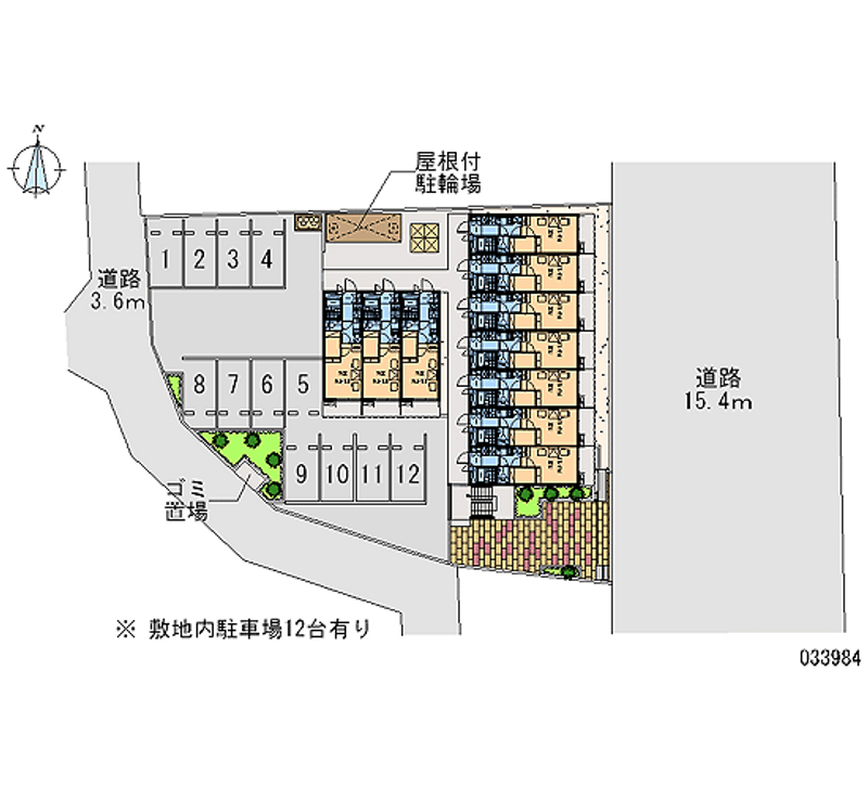 レオパレス所沢航空公園 月極駐車場