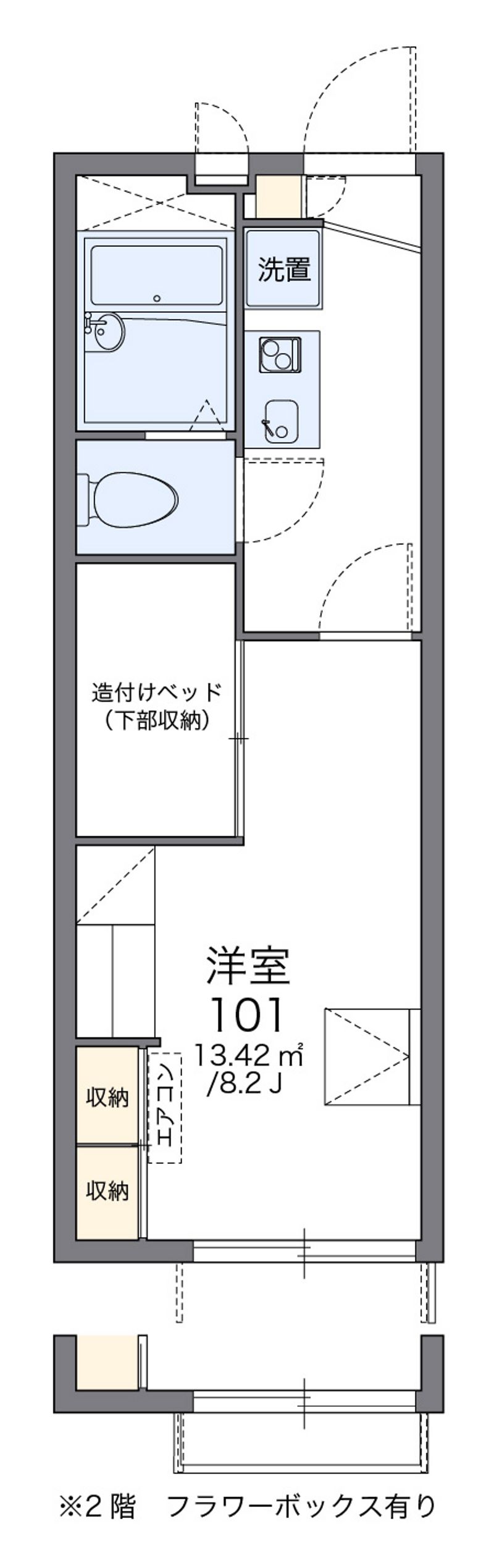 レオパレス南江戸 間取図