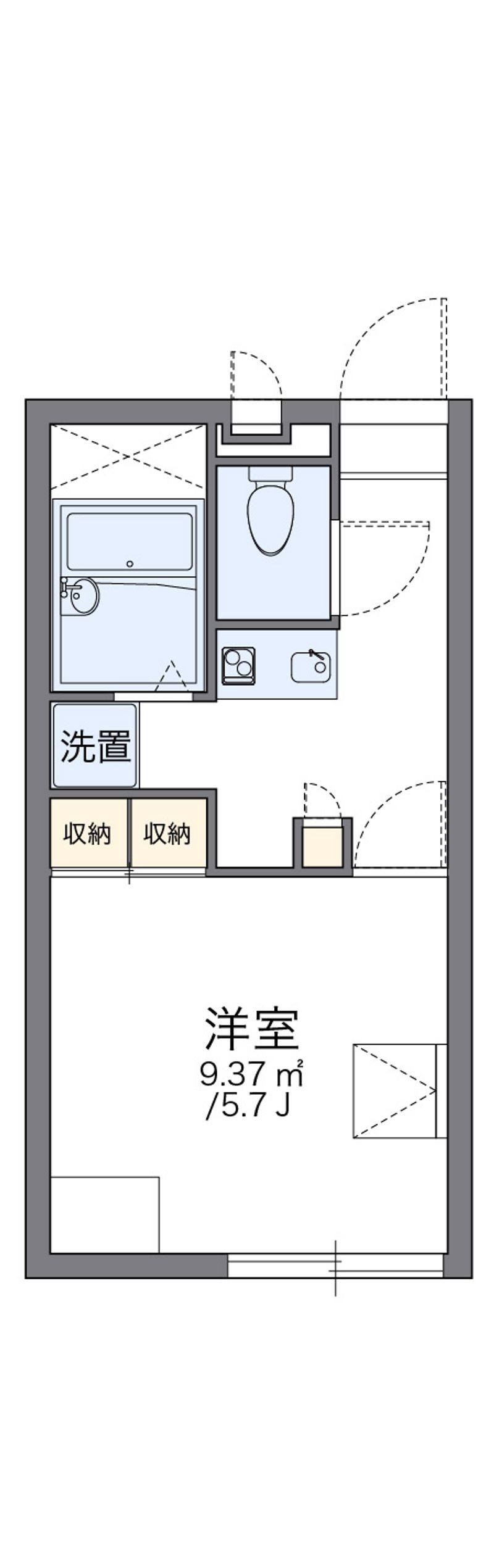 レオパレス東尾道 間取図