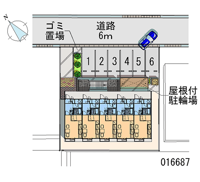 16687月租停車場