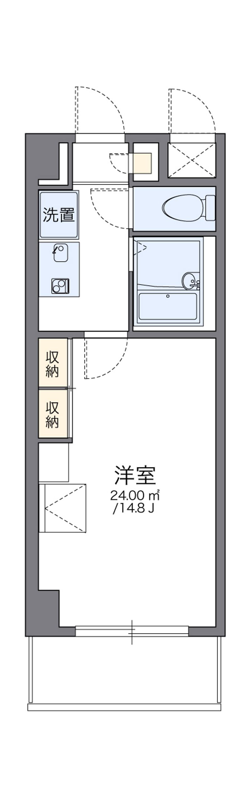 レオパレスエメラルド　シティー 間取図