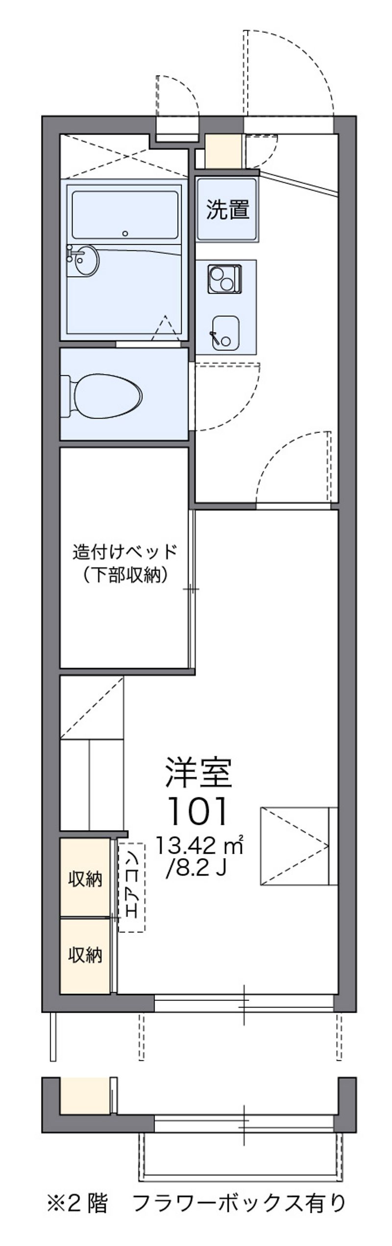 レオパレスＣＯＣＯＮ　Ⅱ 間取図
