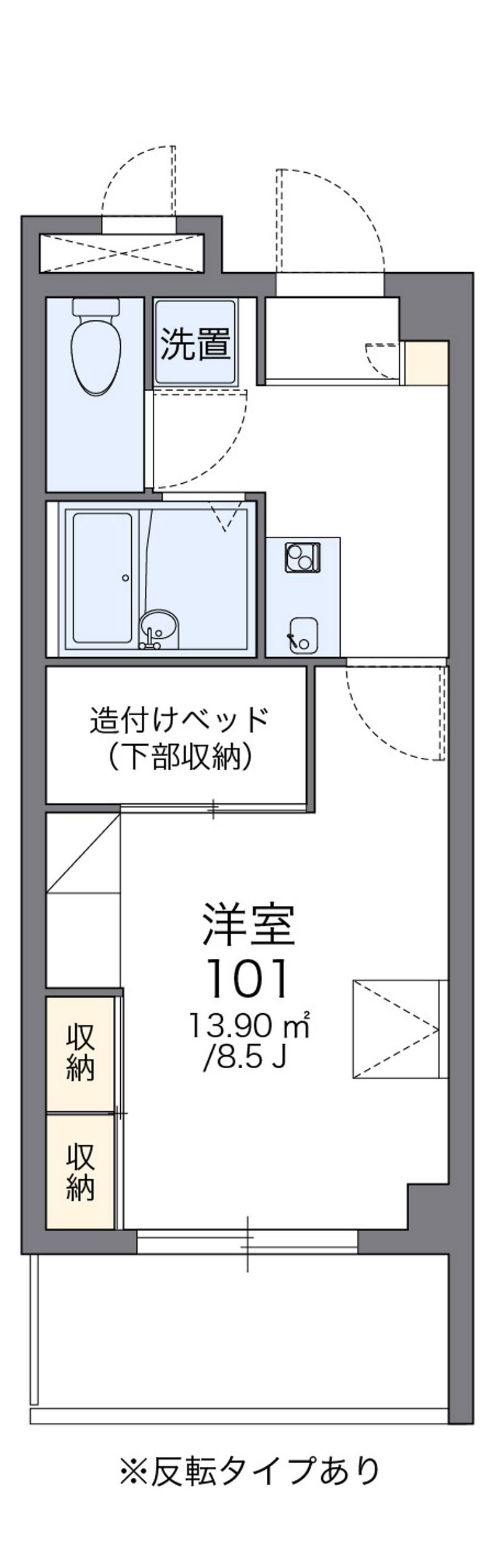 レオパレス小禄當間 間取図