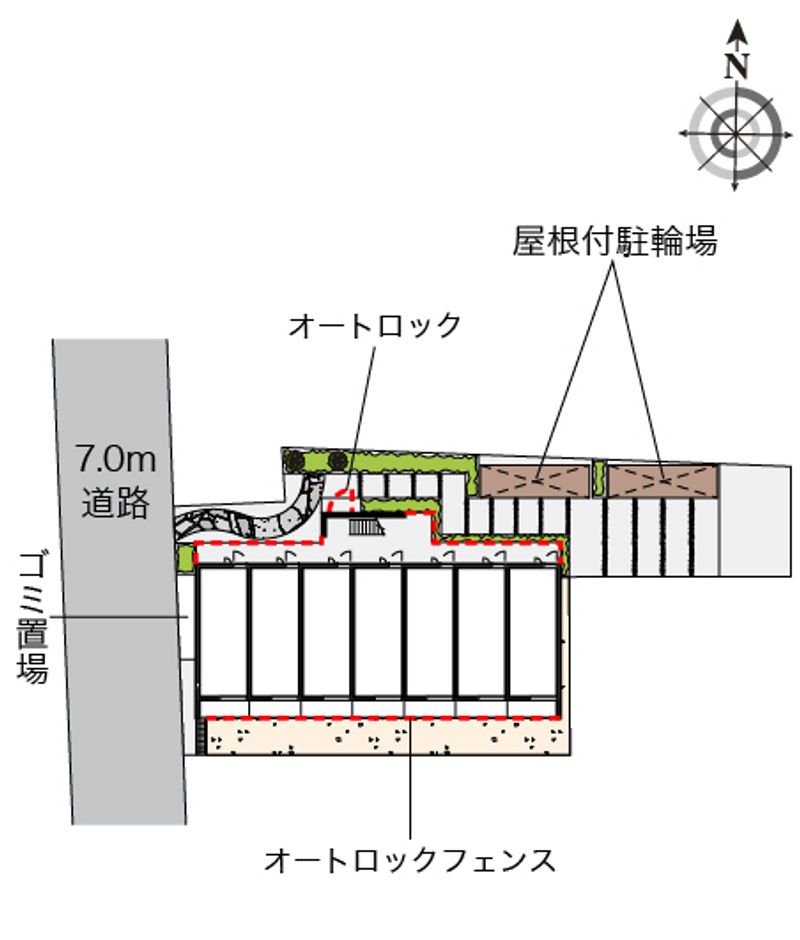 レオネクストアドバンス殿町 配置図