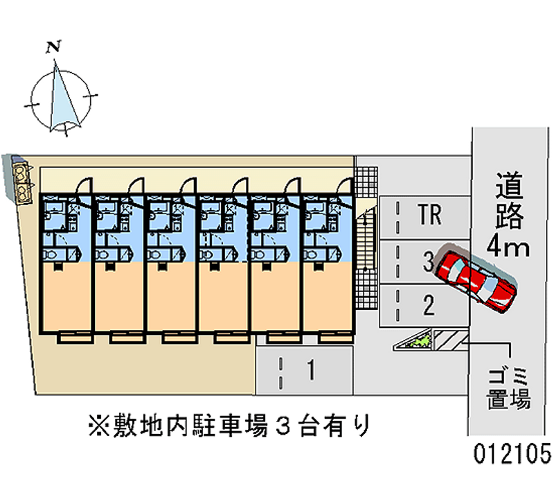 レオパレス横浜東寺尾弐番館 区画図