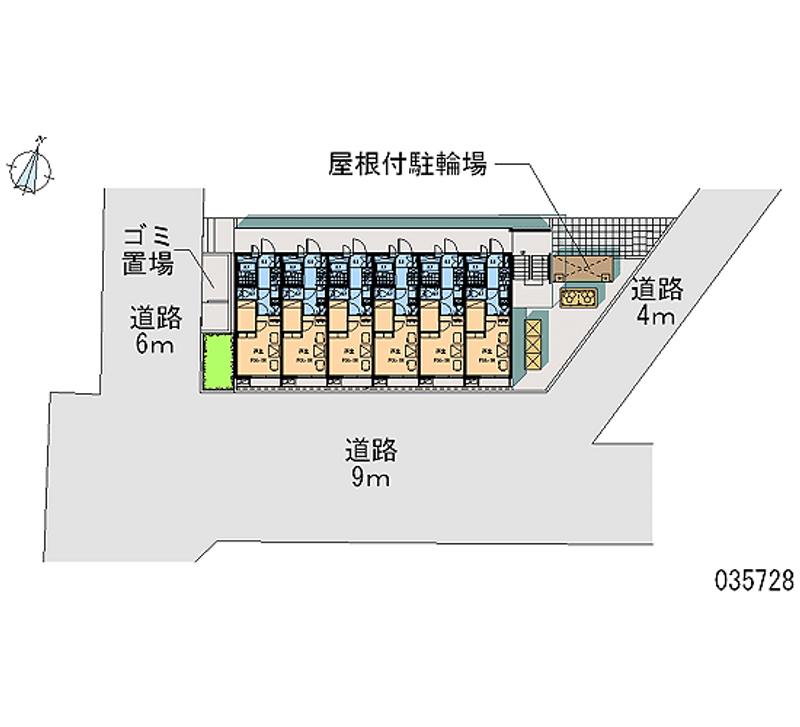 レオパレスＨＡＲＵＳＨＩ 区画図