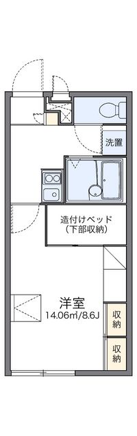 レオパレス第６ひかりハイツ 間取り図