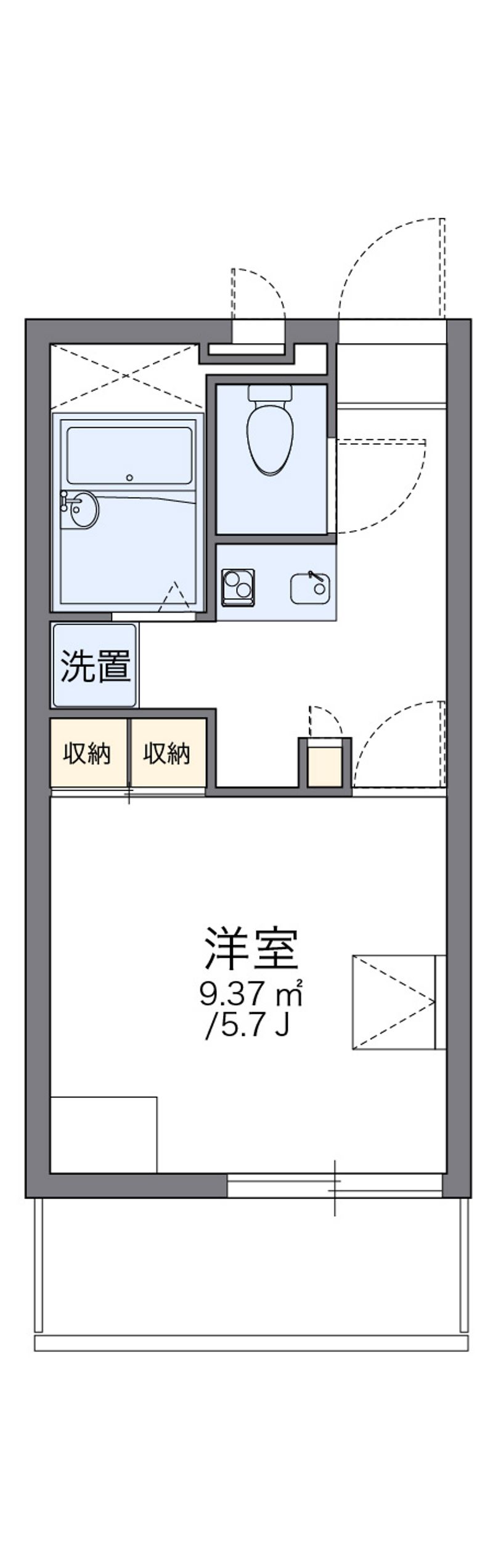 レオパレス竹原 間取図