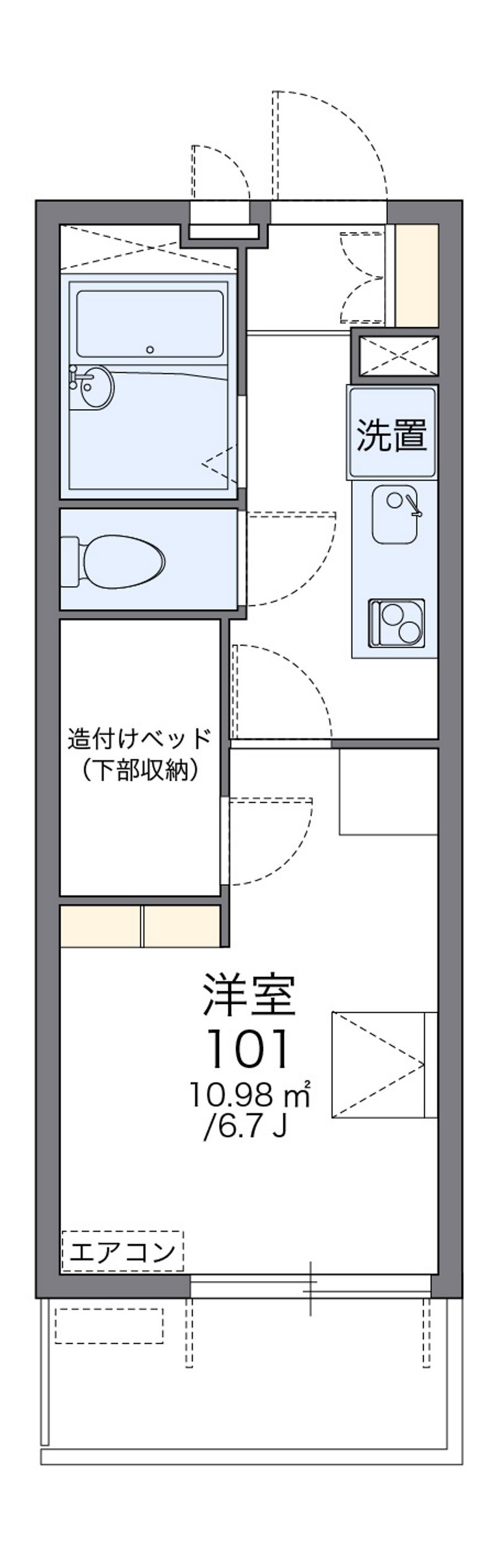 レオパレスパインツリー 間取図