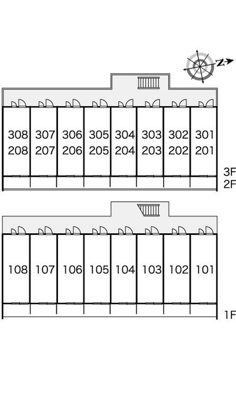 レオパレスヒルフォート 間取り配置図