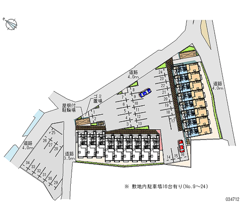 34712 bãi đậu xe hàng tháng