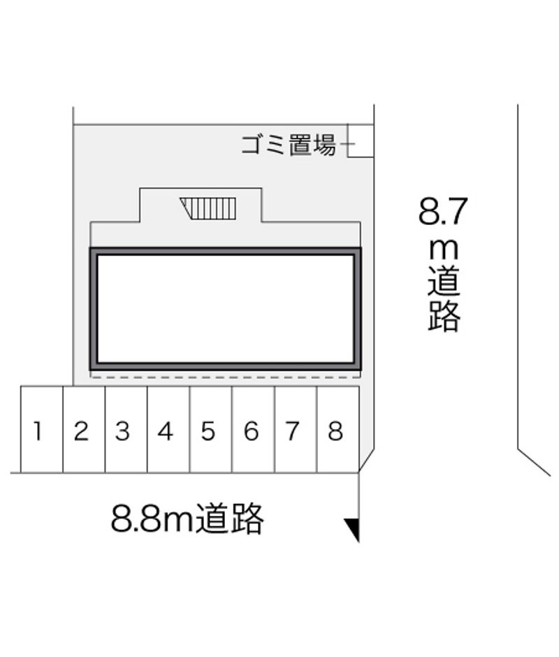 レオパレス虹ケ浜 配置図