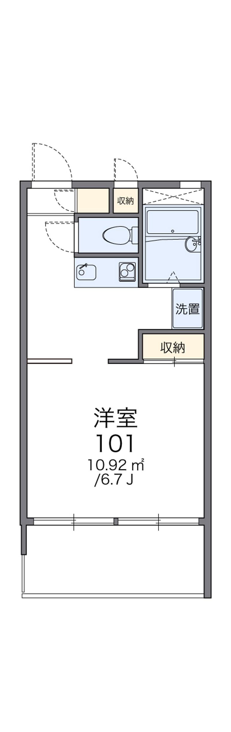 レオパレスエントピアＳＳ 間取図