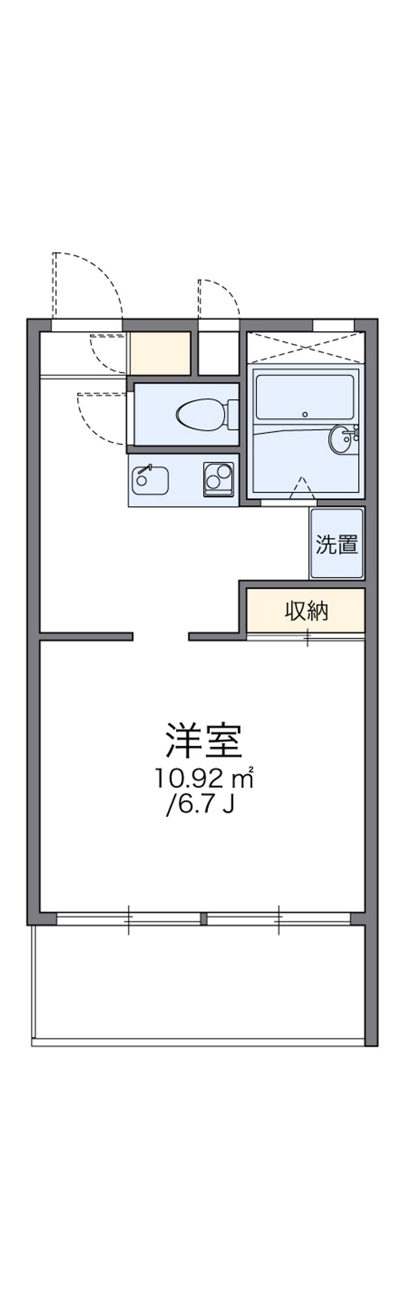 レオパレスプレシオＥ 間取図