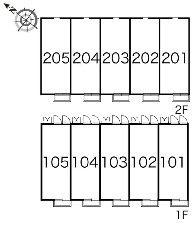 レオパレスグリーンオアシス 間取配置図