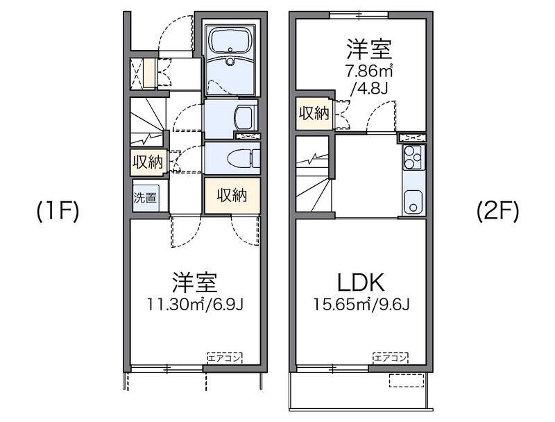 レオネクストコーポ吉浜２ 間取図