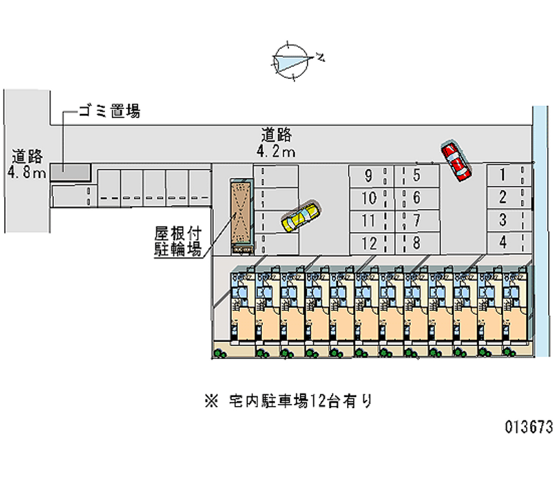 13673 Monthly parking lot