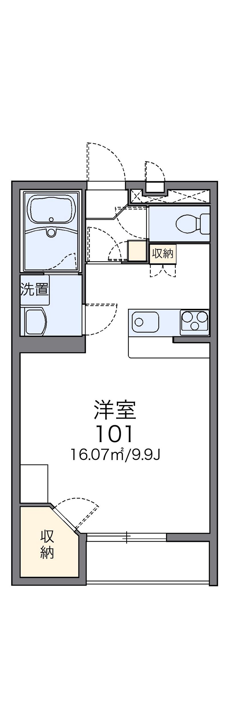 レオパレスエメラルド 間取図