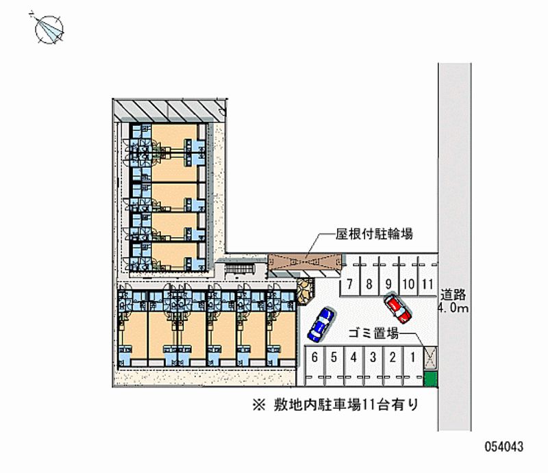 54043 Monthly parking lot