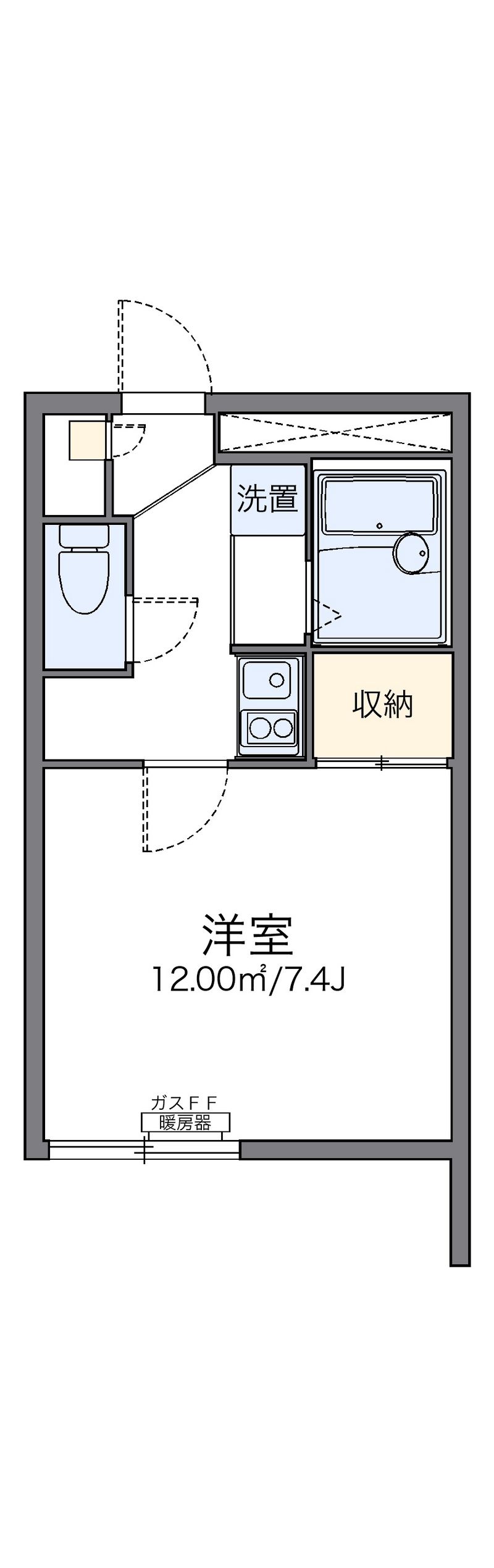 レオパレスホリゾント 間取図