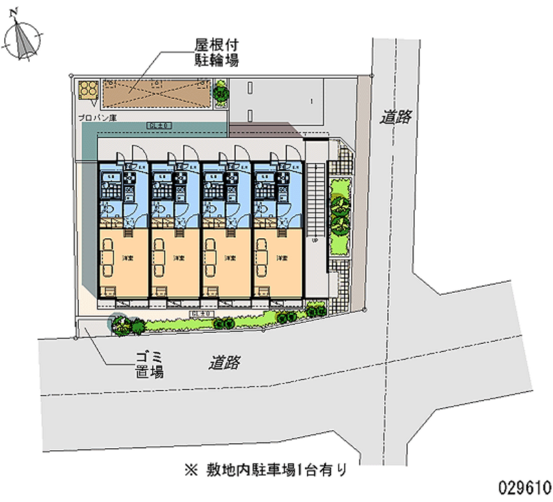 レオパレス甲府元城屋 区画図
