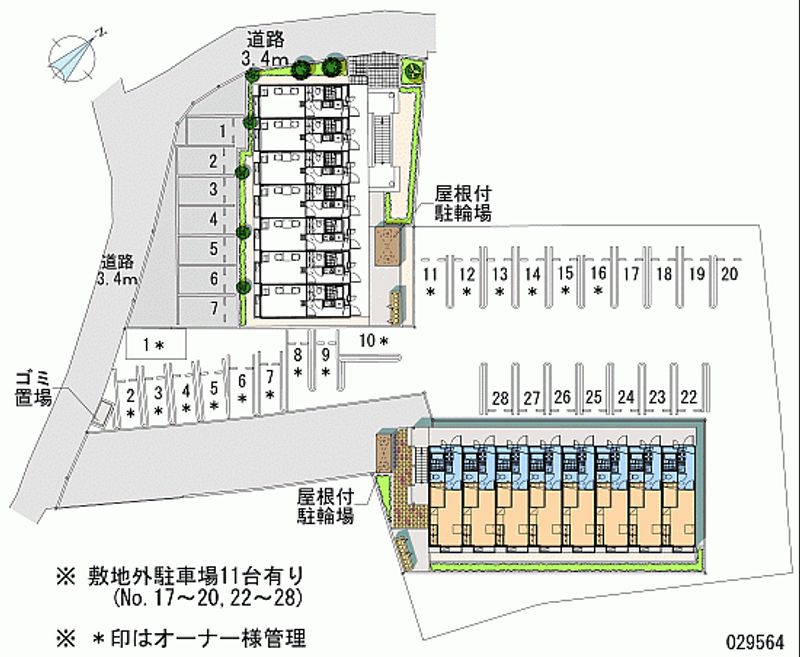 29564 Monthly parking lot