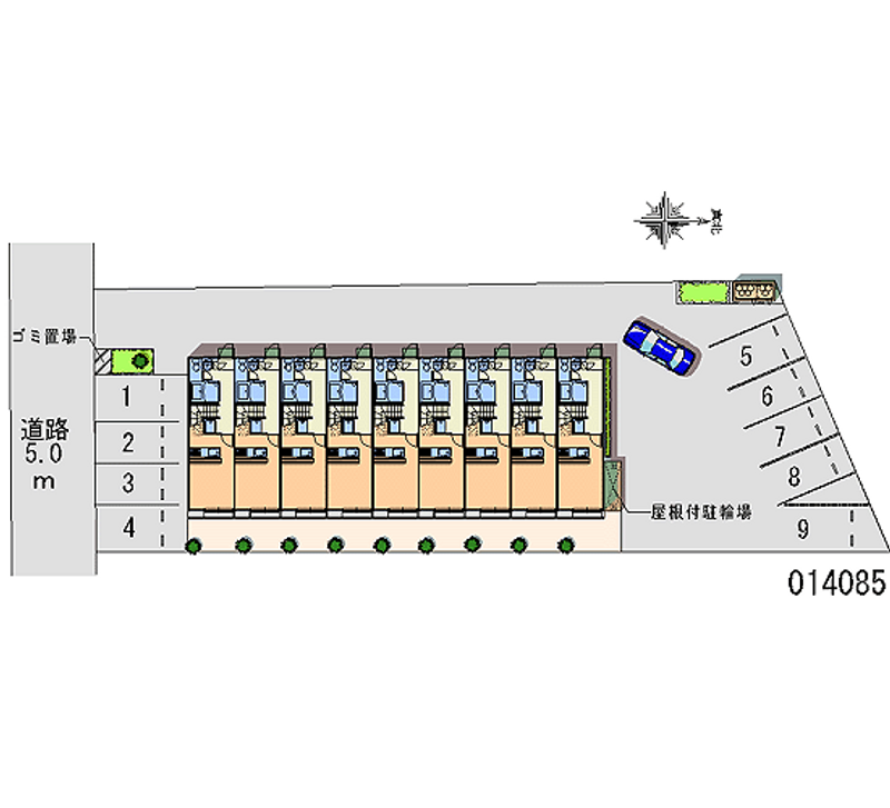 レオパレスＧＬＯＲＹ　ＮＡＫＡＪＩＭＡ 月極駐車場