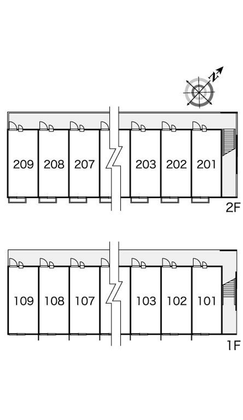 レオパレス笠原 間取配置図