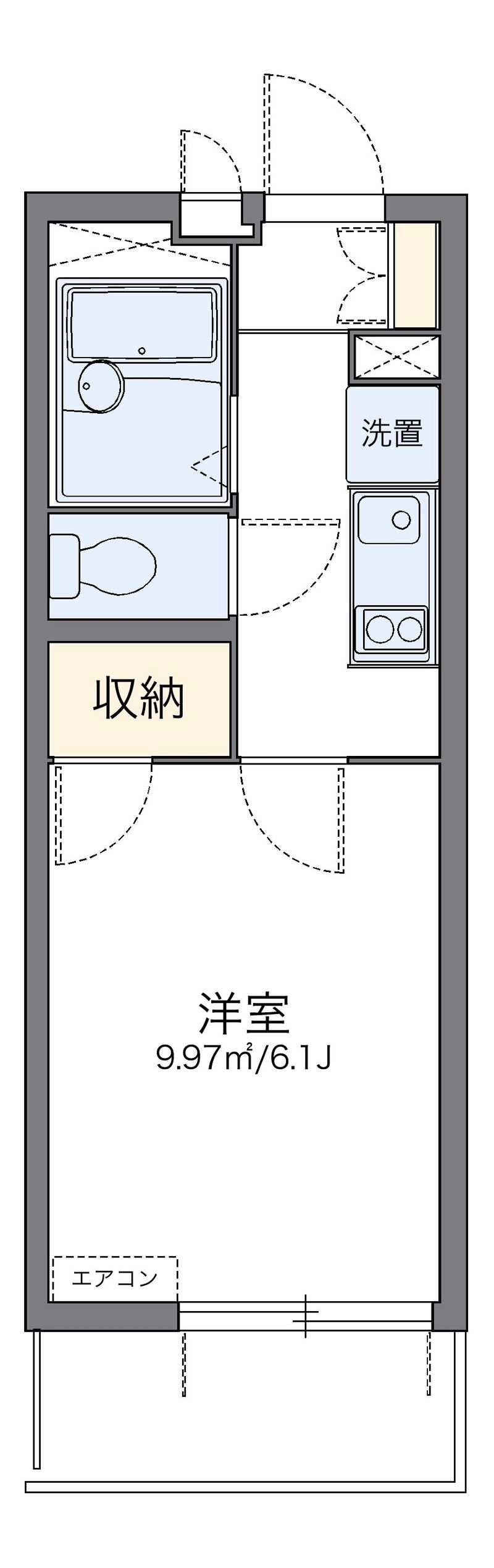 レオパレス葵 間取図